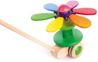 Bajo Holzspielzeug Flower Rainbow - bunte Blume am Stab