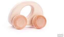 Bajo Holzauto Oval - Natur Holzspielzeugauto für Kinder