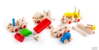 Bajo Holz Zug Bauset - pädagogisches und kreatives Spielzeug-2