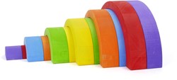 Bajo jouet arc-en-ciel en bois RainBowBow petit éducatif