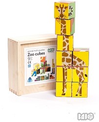 Bajo puzzle en bois Zoo - jouet éducatif 9 pièces pour enfants
