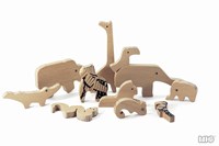 Bajo puzzle en bois Jungle double face - jouet éducatif 10 pièces
