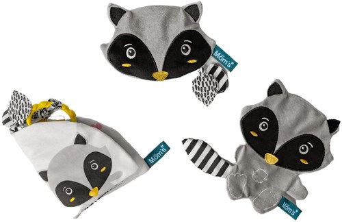 Mom's Care SOFT BABY TOYS Raccoon Pedro crinkly toy 5