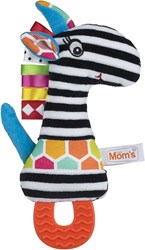 Mom's Care Babyspielzeug Giraffe mit Beißring und Quietscher sensorisch