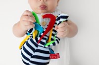 Mom's Care SOFT BABY TOYS Mini White&Black Octopus 5