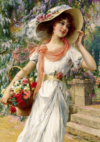 Enjoy Puzzle Emile Vernon: The Flower Garden (1000)-2