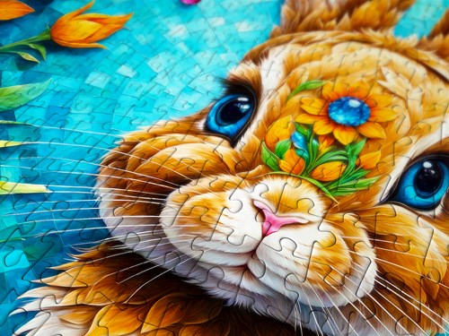 Enjoy Puzzle Garden Bunny (1000)-2