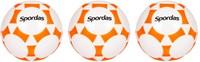 Spordas balles de jeu lot de 3 jouets orange durables