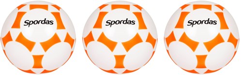 Spordas balles de jeu lot de 3 jouets orange durables