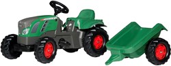 Rolly Toys tracteur à pédales Fendt Vario vert avec remorque - véhicule jouet