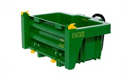 Rolly Toys Transportbox Kunststoff grün-gelb für Trettraktor