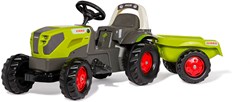 Rolly Toys tracteur à pédales CLAAS AXOS 240 avec remorque - jouet tracteur