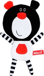 Mom's Care SOFT BABY TOYS Crispy Comforter Teddy Boo Black