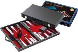Philos Backgammon-Koffer, groß, Standard (rot)