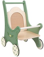 Classic World Holz Puppenwagen Vintage Stil FSC Blumen grün-2