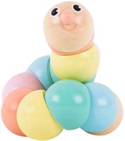 Classic World chenille articulée en bois - jouet coloré pour tout-petits-2