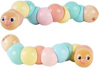 Classic World chenille articulée en bois - jouet coloré pour tout-petits-3