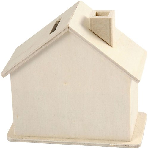 Creativ Company tirelire maison en bois - jouet créatif pour enfants-2