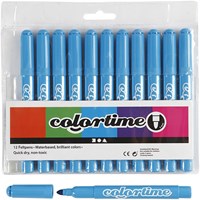 Creativ Company Filzstifte hellblau 12 Stück - Marker für Kinder