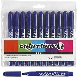 Creativ Company Filzstifte dunkelblau Jumbo 12 Stück Marker