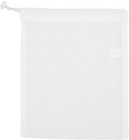 Creativ Company Baumwoll-Murmelbeutel weiß 21x25 cm - Murmelbeutel Spielzeug-2