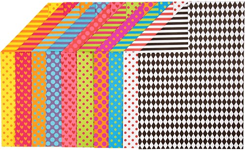 Creativ Company Karton A4 bedruckt 20 Blatt Bastelpapier mehrfarbig-2