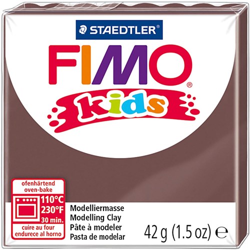 Fimo Modelliermasse Kids braun 42g - ofenhärtende Knete kreativ