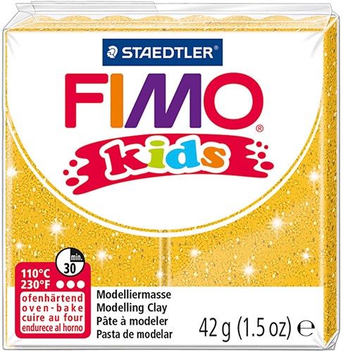 Fimo Modelliermasse Gold Glitter 42g - ofenhärtende Kinderknete
