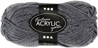 Acrylgaren, Grijs, 50gr, 80m