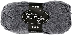 Acrylgaren, Grijs, 50gr, 80m