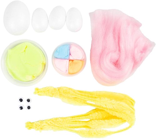Creativ Company Mini Hobbyset Modellieren Silk Clay Ostern Bastelset-2