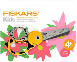 Creativ Company Kinderschere Bienenmotiv - Bastelschere für Kinder 13cm
