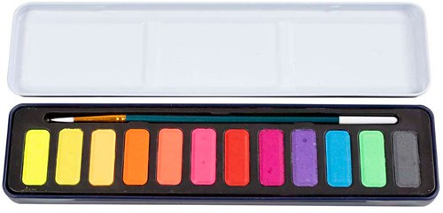 Aquarelset Pastel Kleuren - 12 Kleuren-3