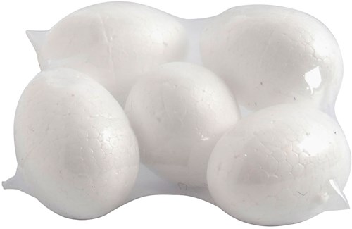 Creativ Company œufs de bricolage polystyrène 6 cm 5 pièces hobby