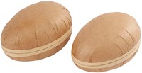 Creativ Company œufs à décorer en papier mâché marron 12 cm 2 pièces-2