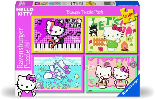 Ravensburger Puzzle Hello Kitty 4 in 1 - 100 Teile Spielzeug