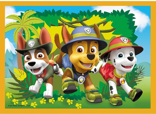 Paw Patrol Puzzle 4 in 1 - Kinder Karton Puzzle Set Spielzeug-3