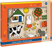 Bambolino Toys puzzle en bois Miffy ferme jouet éducatif pour tout-petits