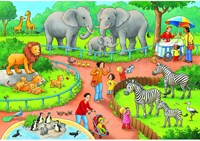 Puzzel Dag In De Dierentuin 2X24 Stuks-2