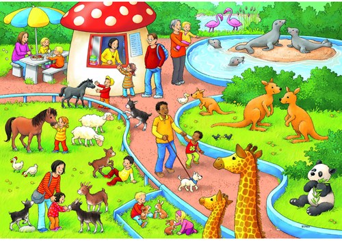 Puzzel Dag In De Dierentuin 2X24 Stuks-3