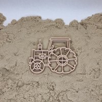 Grennn Traktor Ausstecher biologisch Plastik für Knete und Sand