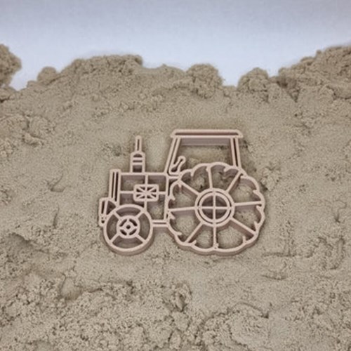 Grennn Traktor Ausstecher biologisch Plastik für Knete und Sand