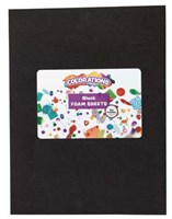Colorations Schaumstoffplatten schwarz - Bastelmaterial 10 Stück
