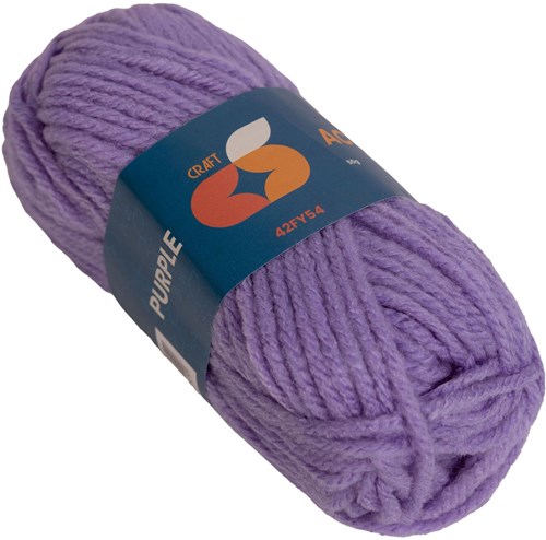 Colorations Acrylgarn lila 4 mm 50 Gramm Basteltextil