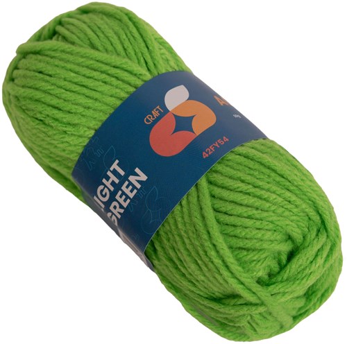 Colorations Acrylgarn hellgrün 4 mm 50g Basteltextil