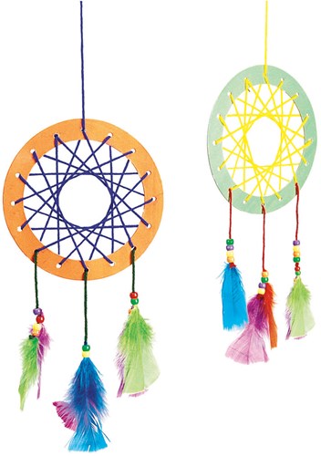 Colorations Bastelset Traumfänger bunt Kreativspielzeug Set 12 Stück-2