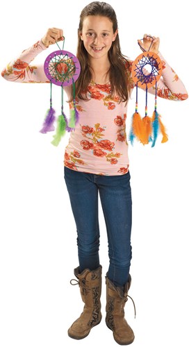 Colorations Bastelset Traumfänger bunt Kreativspielzeug Set 12 Stück-3