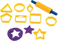 Colorations Knete Ausstechformen Set mit Teigroller - 9-teilig für Kinder