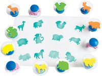 Colorations Tierstempel Bastelset - 12 Stück - kreatives Spielzeug-2