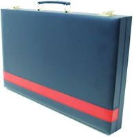 HOT Games Backgammon-Koffer Blau Vinyl 46x30 cm.-3